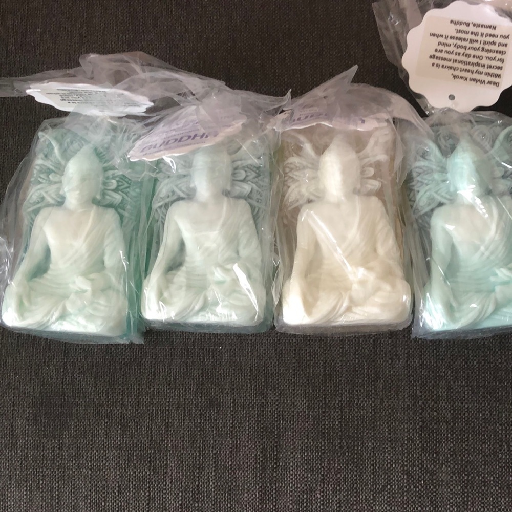 4 Pieces Custom Made Buddha handcrafted soaps lot